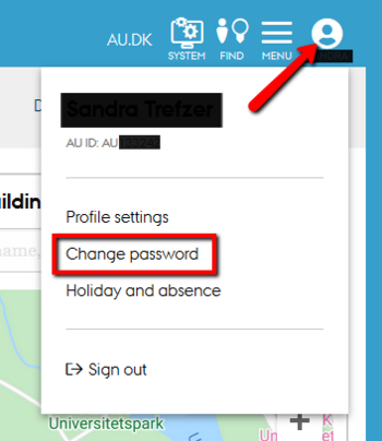Click 'Change password'