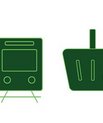 Grønne ikoner fra AU's klimastrategi