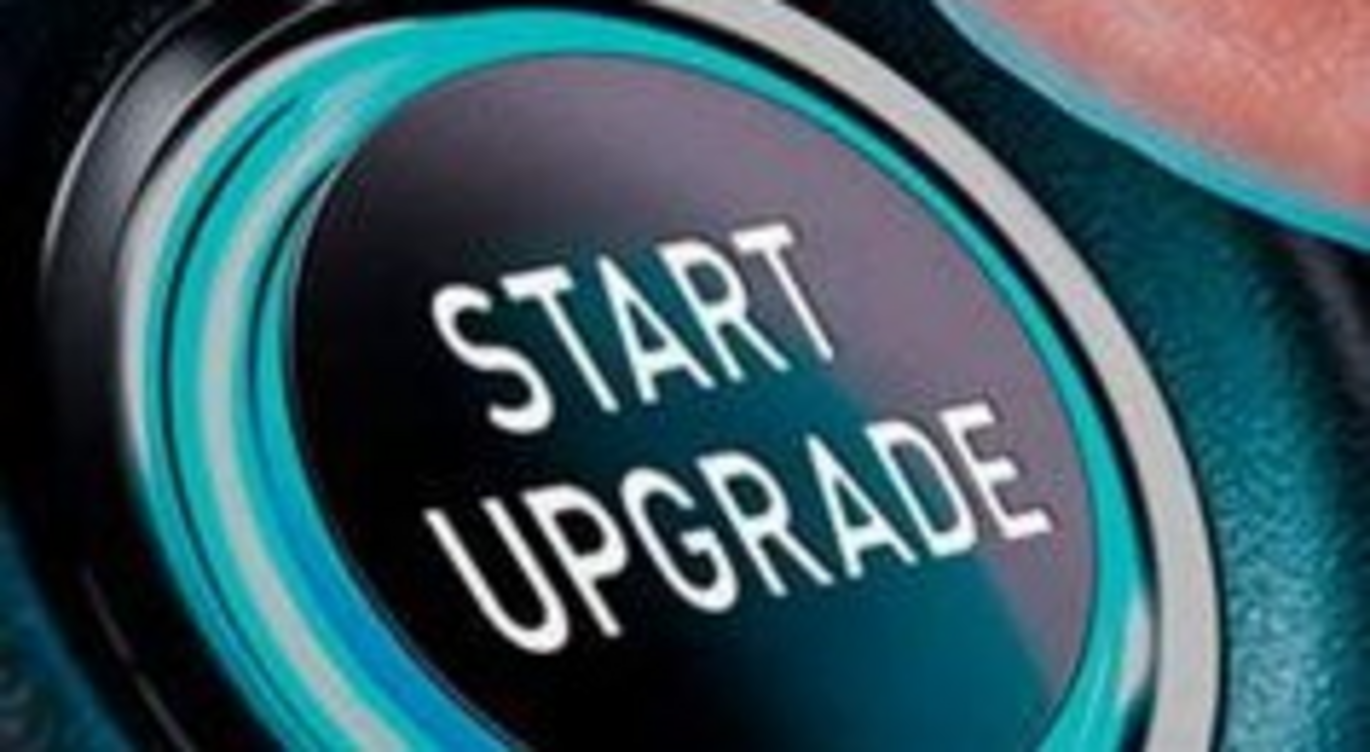 Button with text: start upgrade