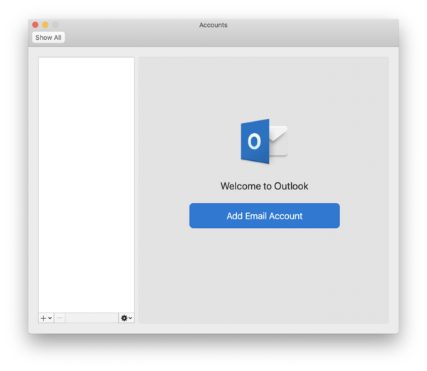set up new profile outlook for mac