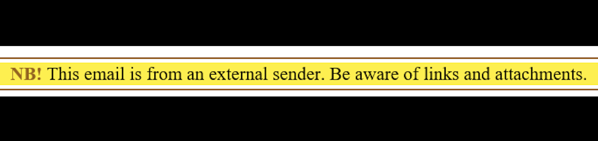 Yellow banner will help you spot phishing emails